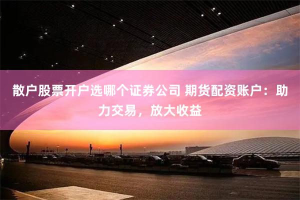 散户股票开户选哪个证券公司 期货配资账户：助力交易，放大收益