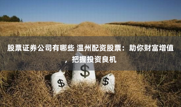 股票证券公司有哪些 温州配资股票：助你财富增值，把握投资良机
