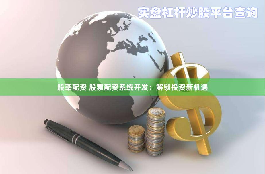 股莘配资 股票配资系统开发：解锁投资新机遇
