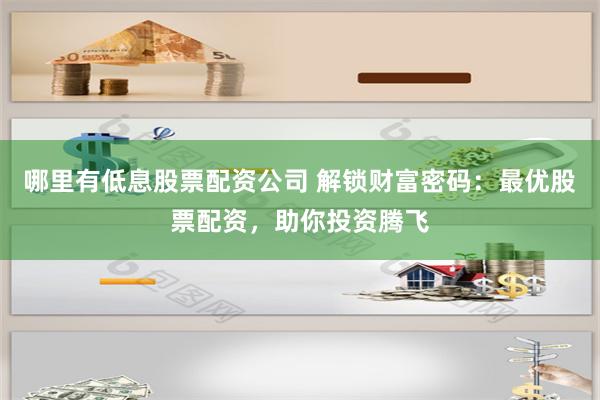 哪里有低息股票配资公司 解锁财富密码：最优股票配资，助你投资腾飞